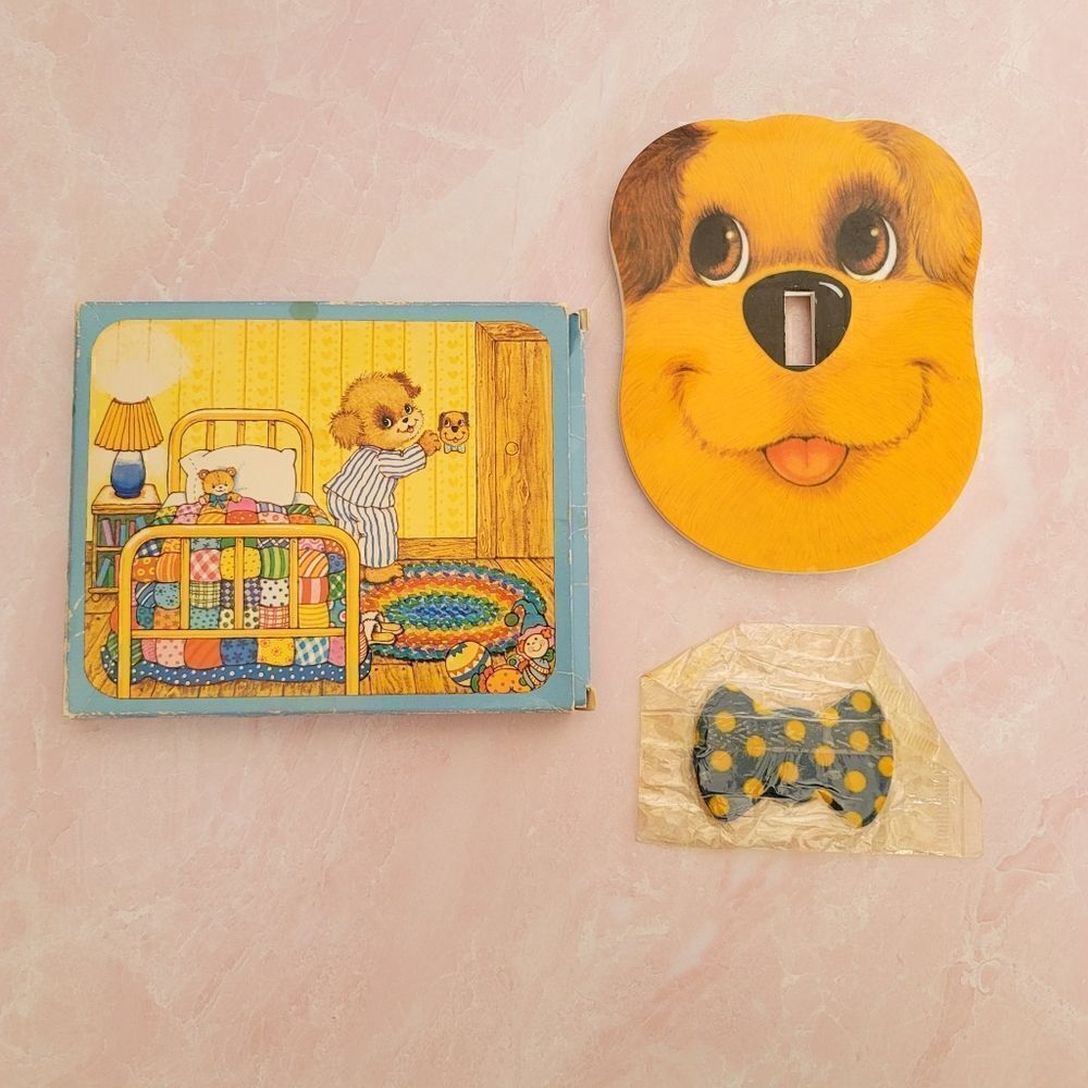 Puppy dog light switch face plate cover nursery de